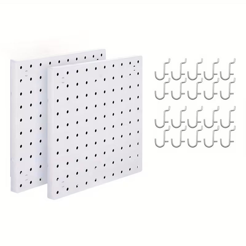 SetupLabs Modular Pegboard Wall Organizer (2-Panel Set)